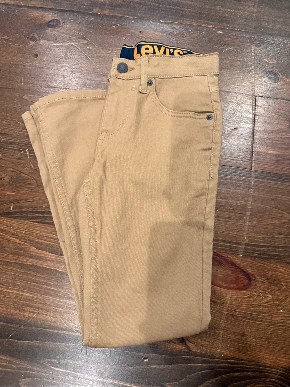Levi's boys Khaki/Tan Stretch Chino/Jean Pants